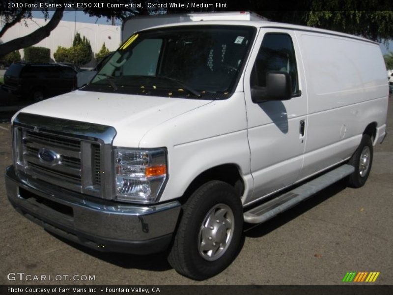 Oxford White / Medium Flint 2010 Ford E Series Van E250 XLT Commericial