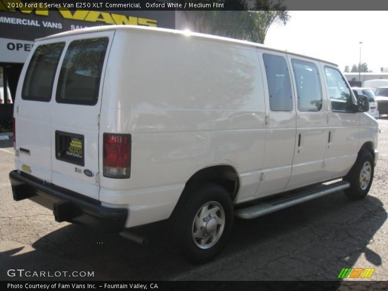 Oxford White / Medium Flint 2010 Ford E Series Van E250 XLT Commericial