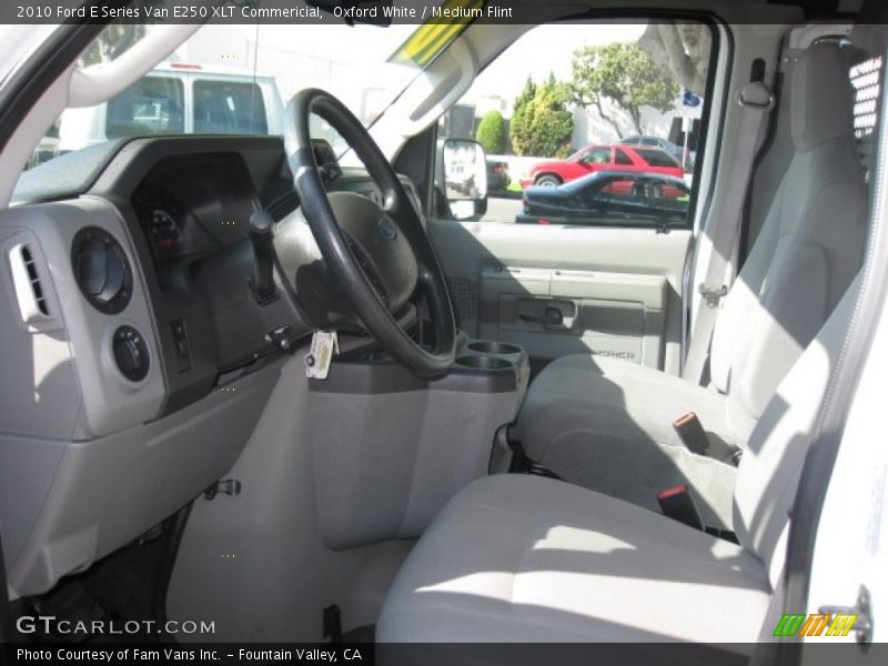 Oxford White / Medium Flint 2010 Ford E Series Van E250 XLT Commericial