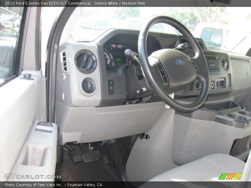 Oxford White / Medium Flint 2010 Ford E Series Van E250 XLT Commericial