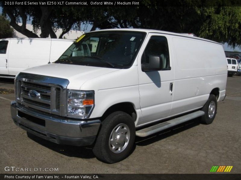 Oxford White / Medium Flint 2010 Ford E Series Van E250 XLT Commericial