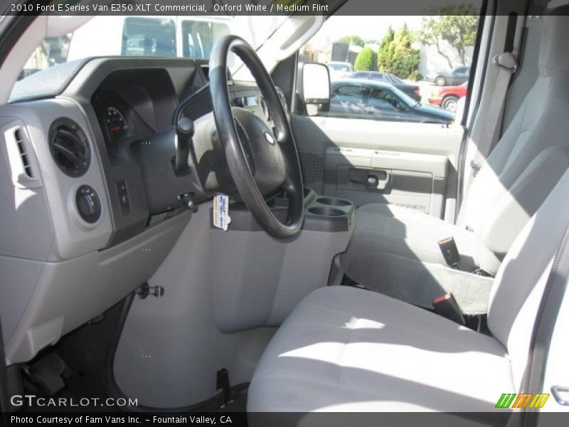 Oxford White / Medium Flint 2010 Ford E Series Van E250 XLT Commericial