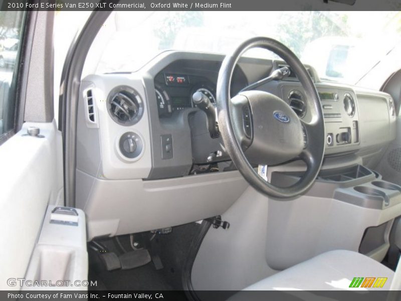Oxford White / Medium Flint 2010 Ford E Series Van E250 XLT Commericial