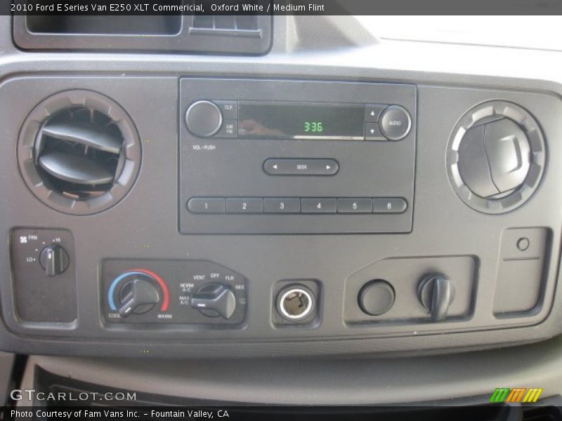 Oxford White / Medium Flint 2010 Ford E Series Van E250 XLT Commericial