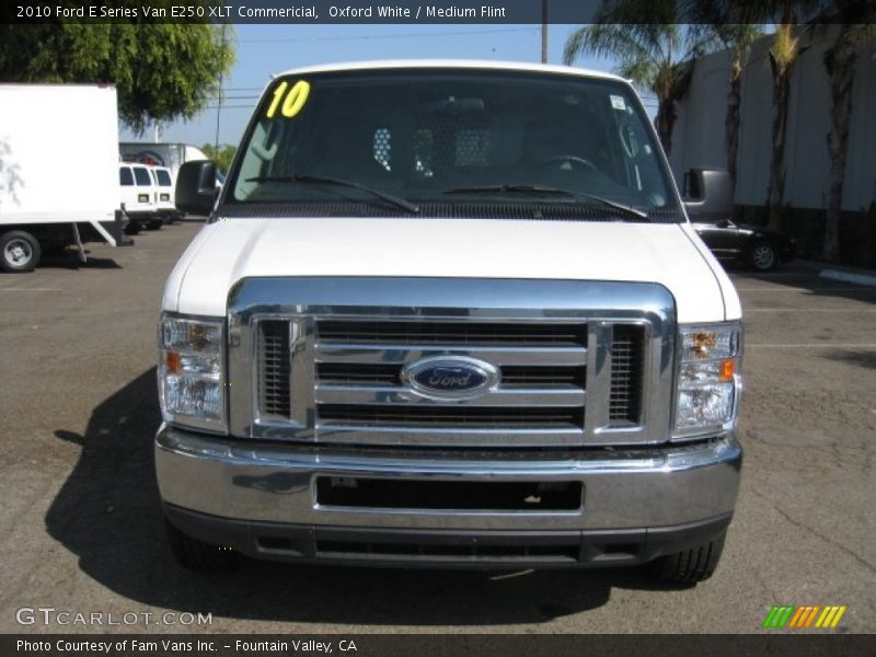 Oxford White / Medium Flint 2010 Ford E Series Van E250 XLT Commericial
