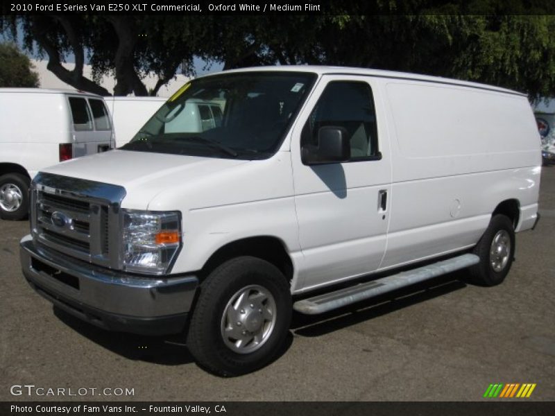 Oxford White / Medium Flint 2010 Ford E Series Van E250 XLT Commericial
