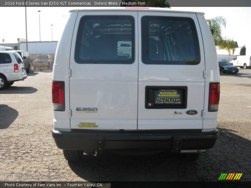 Oxford White / Medium Flint 2010 Ford E Series Van E250 XLT Commericial