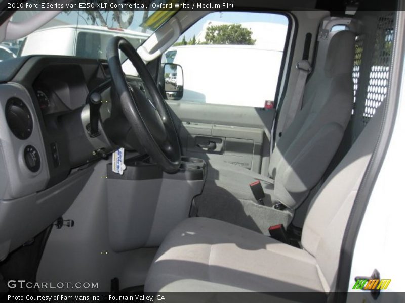 Oxford White / Medium Flint 2010 Ford E Series Van E250 XLT Commericial