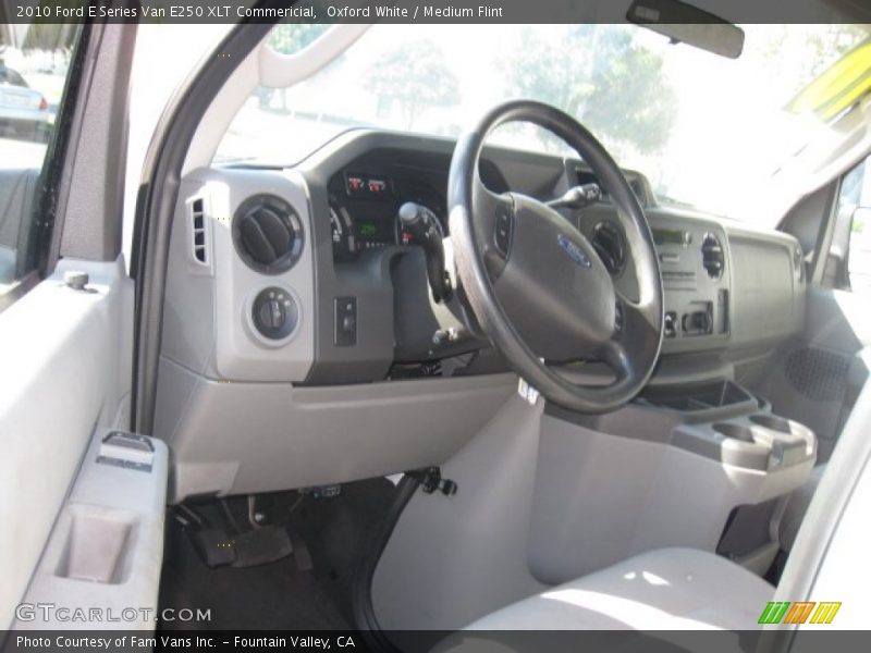 Oxford White / Medium Flint 2010 Ford E Series Van E250 XLT Commericial