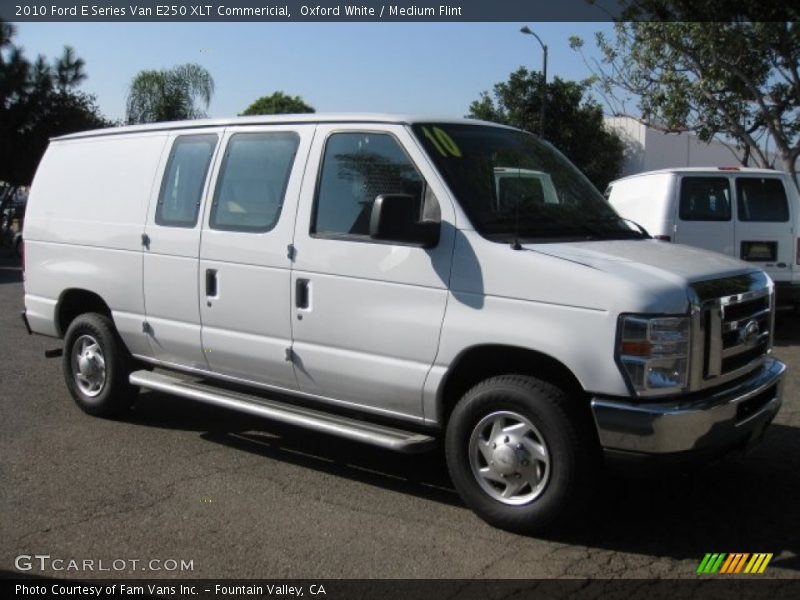 Oxford White / Medium Flint 2010 Ford E Series Van E250 XLT Commericial