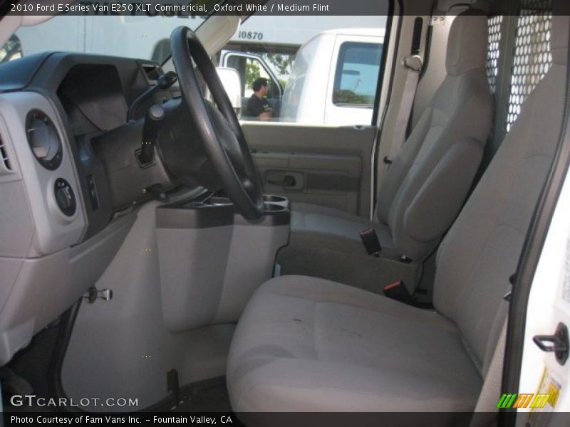 Oxford White / Medium Flint 2010 Ford E Series Van E250 XLT Commericial
