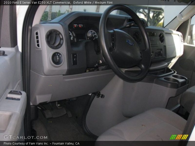 Oxford White / Medium Flint 2010 Ford E Series Van E250 XLT Commericial