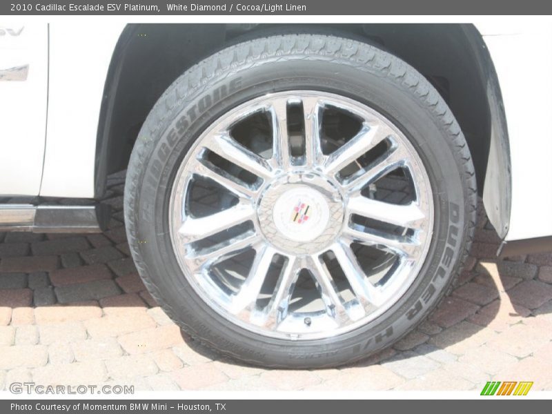 White Diamond / Cocoa/Light Linen 2010 Cadillac Escalade ESV Platinum