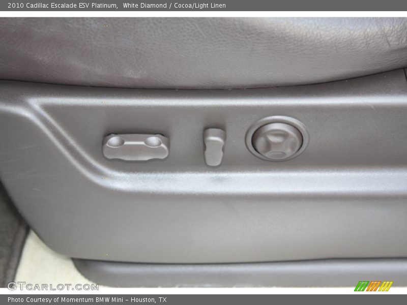 White Diamond / Cocoa/Light Linen 2010 Cadillac Escalade ESV Platinum