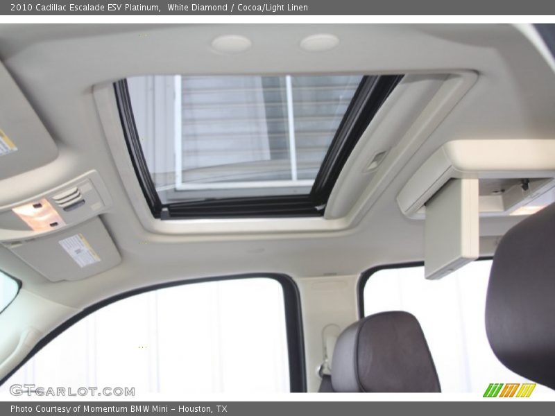 White Diamond / Cocoa/Light Linen 2010 Cadillac Escalade ESV Platinum