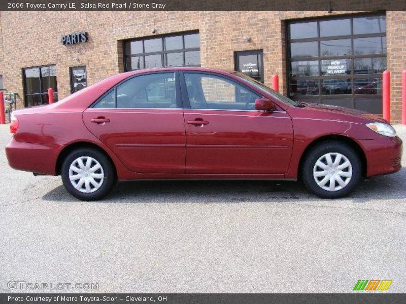 Salsa Red Pearl / Stone Gray 2006 Toyota Camry LE
