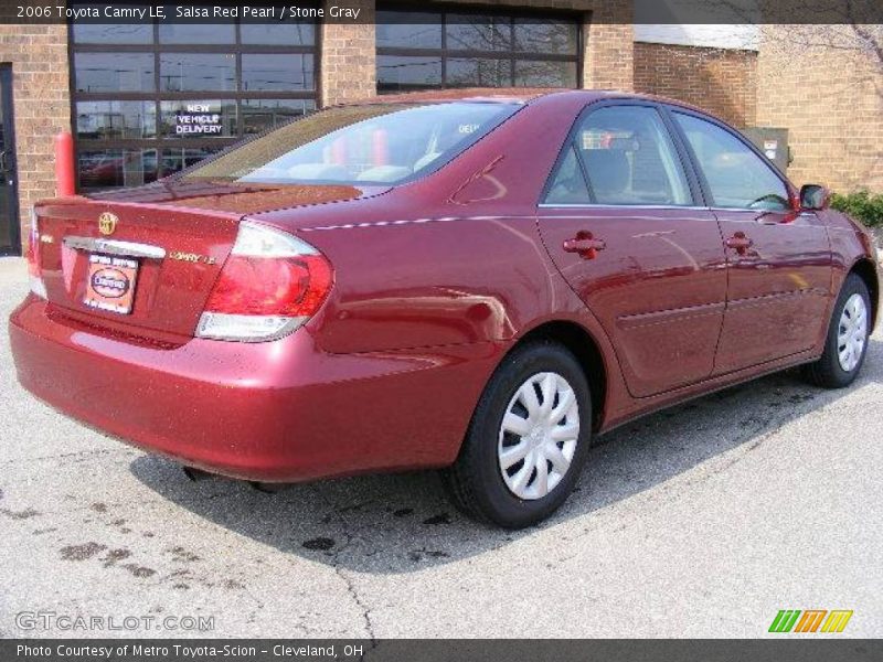 Salsa Red Pearl / Stone Gray 2006 Toyota Camry LE