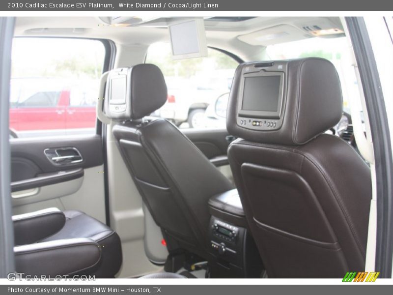 White Diamond / Cocoa/Light Linen 2010 Cadillac Escalade ESV Platinum