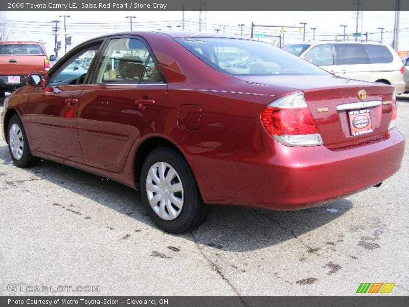 Salsa Red Pearl / Stone Gray 2006 Toyota Camry LE