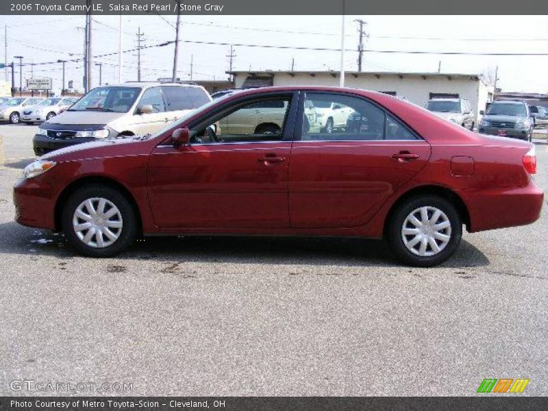 Salsa Red Pearl / Stone Gray 2006 Toyota Camry LE