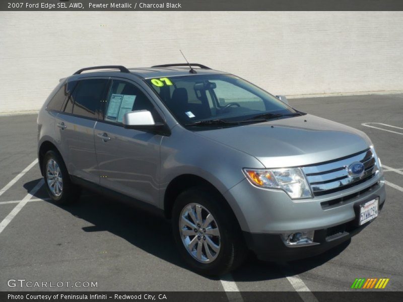 Pewter Metallic / Charcoal Black 2007 Ford Edge SEL AWD