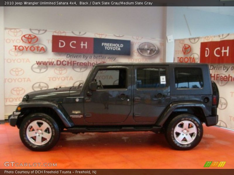 Black / Dark Slate Gray/Medium Slate Gray 2010 Jeep Wrangler Unlimited Sahara 4x4