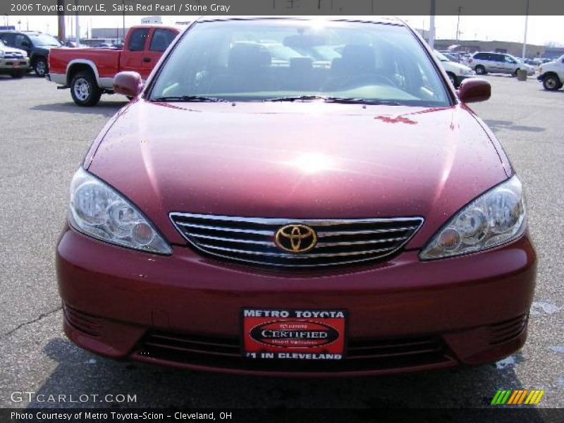 Salsa Red Pearl / Stone Gray 2006 Toyota Camry LE