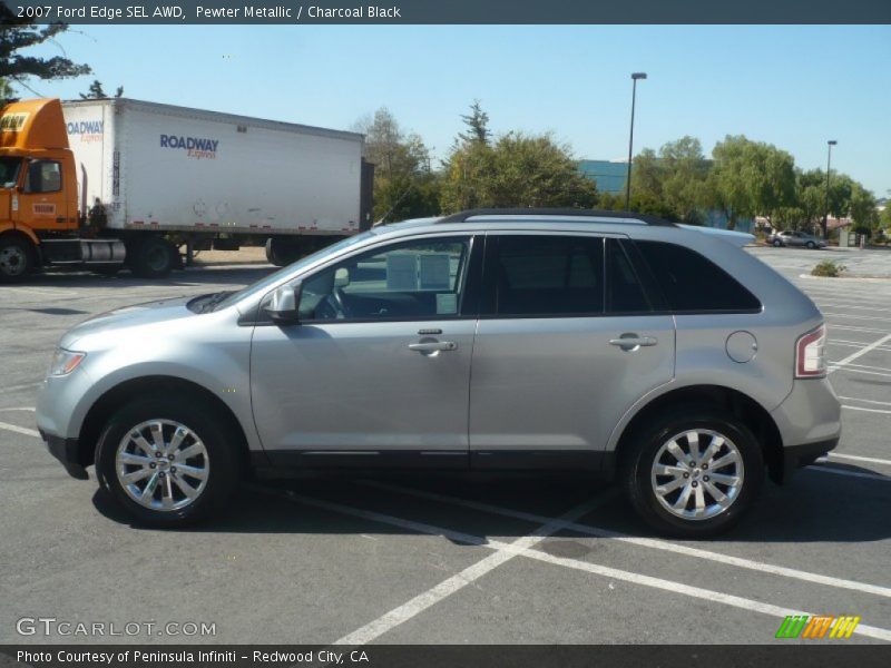 Pewter Metallic / Charcoal Black 2007 Ford Edge SEL AWD