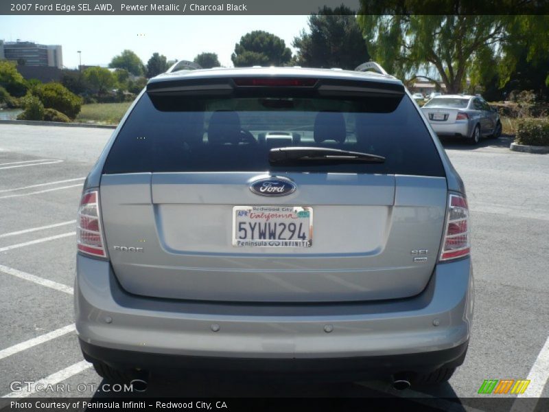 Pewter Metallic / Charcoal Black 2007 Ford Edge SEL AWD