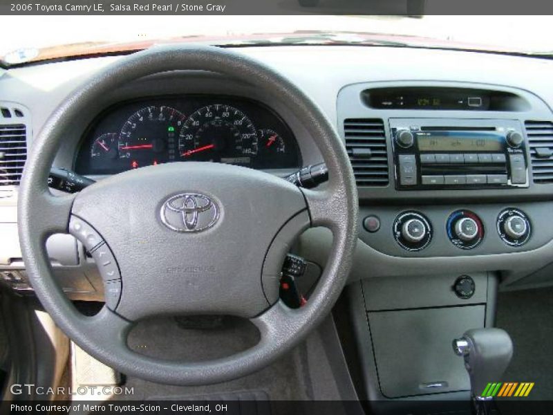 Salsa Red Pearl / Stone Gray 2006 Toyota Camry LE