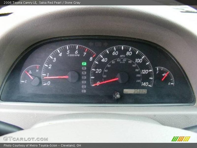 Salsa Red Pearl / Stone Gray 2006 Toyota Camry LE