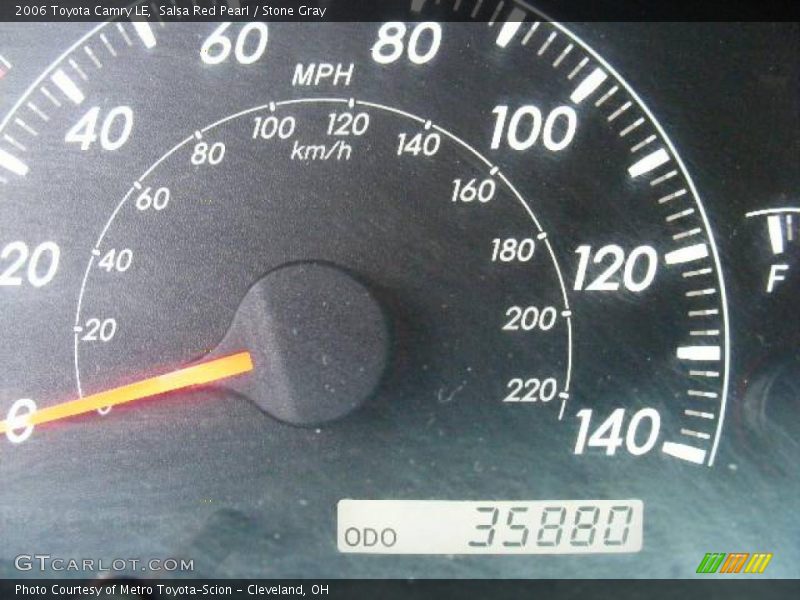 Salsa Red Pearl / Stone Gray 2006 Toyota Camry LE