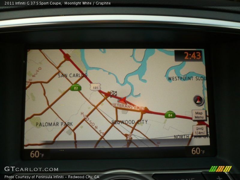 Navigation of 2011 G 37 S Sport Coupe