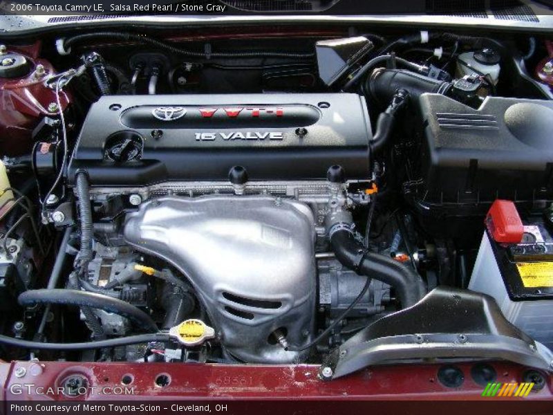 Salsa Red Pearl / Stone Gray 2006 Toyota Camry LE