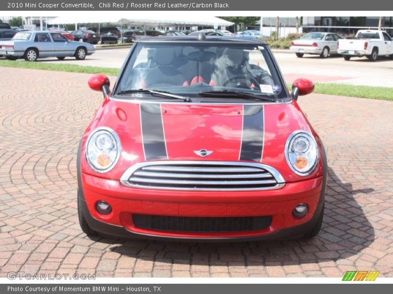 Chili Red / Rooster Red Leather/Carbon Black 2010 Mini Cooper Convertible