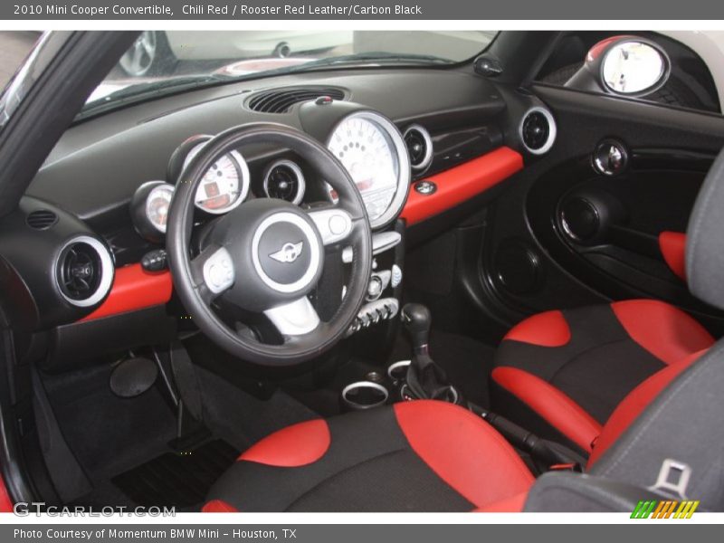Chili Red / Rooster Red Leather/Carbon Black 2010 Mini Cooper Convertible