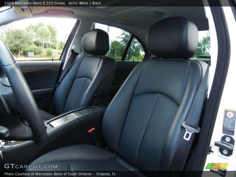 Arctic White / Black 2009 Mercedes-Benz E 350 Sedan