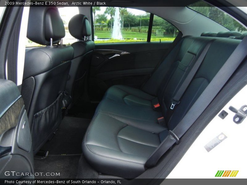 Arctic White / Black 2009 Mercedes-Benz E 350 Sedan
