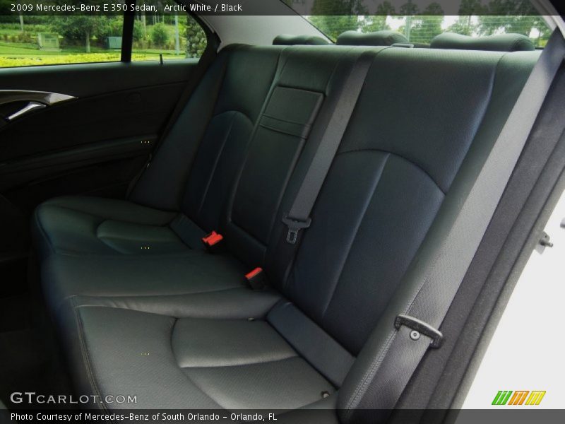 Arctic White / Black 2009 Mercedes-Benz E 350 Sedan