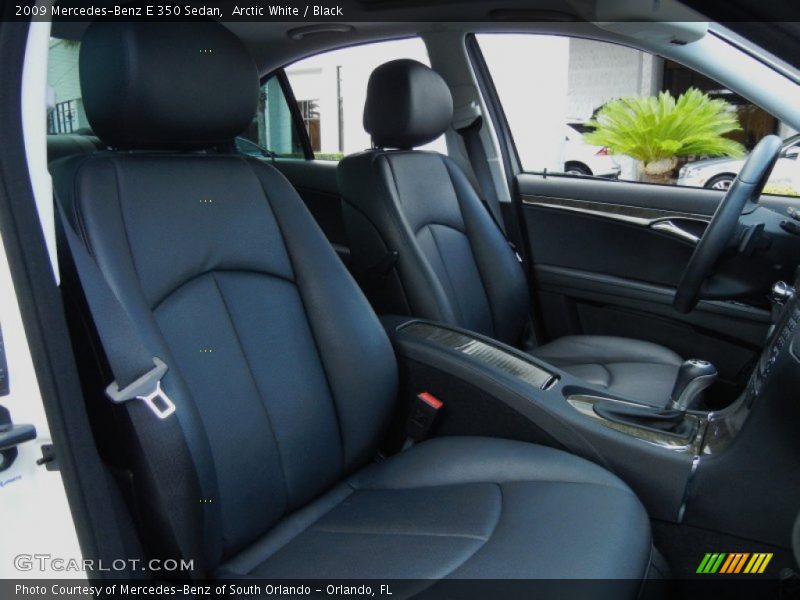 Arctic White / Black 2009 Mercedes-Benz E 350 Sedan
