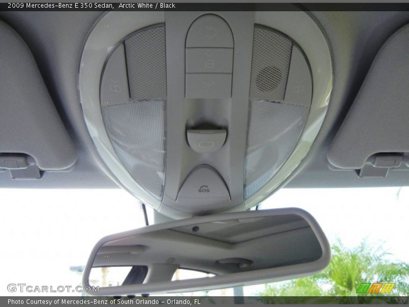 Arctic White / Black 2009 Mercedes-Benz E 350 Sedan