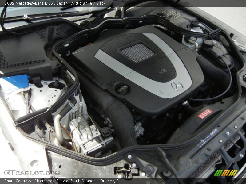 Arctic White / Black 2009 Mercedes-Benz E 350 Sedan