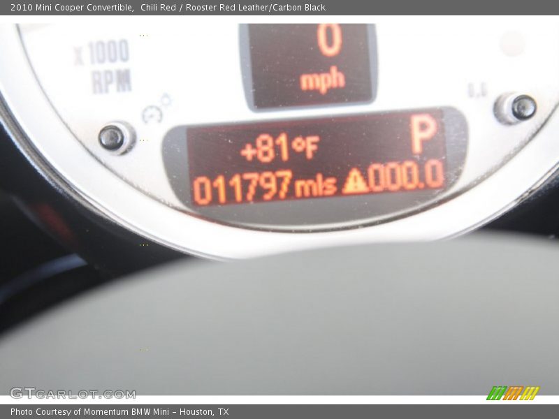 Chili Red / Rooster Red Leather/Carbon Black 2010 Mini Cooper Convertible