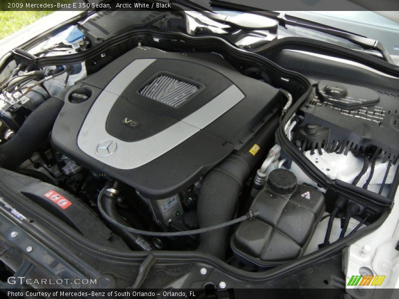 Arctic White / Black 2009 Mercedes-Benz E 350 Sedan