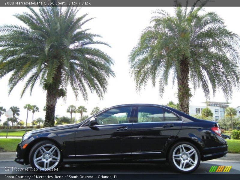 Black / Black 2008 Mercedes-Benz C 350 Sport