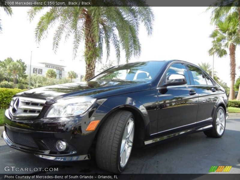 Black / Black 2008 Mercedes-Benz C 350 Sport
