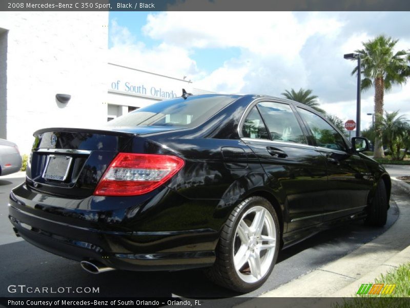 Black / Black 2008 Mercedes-Benz C 350 Sport