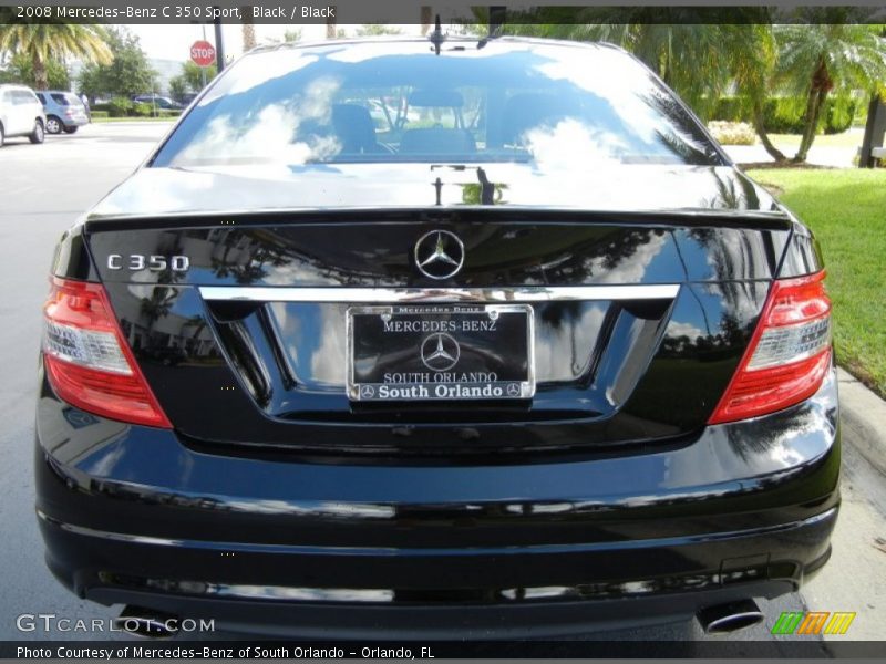 Black / Black 2008 Mercedes-Benz C 350 Sport