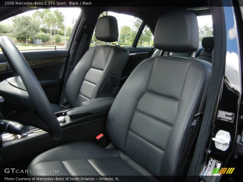 Black / Black 2008 Mercedes-Benz C 350 Sport
