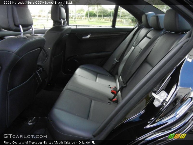 Black / Black 2008 Mercedes-Benz C 350 Sport